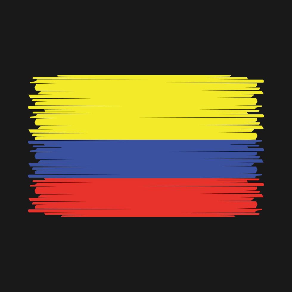 vector de bandera de colombia