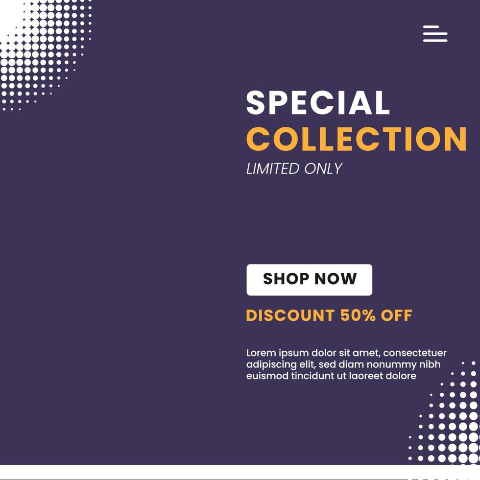 Special Collection Banner template vector