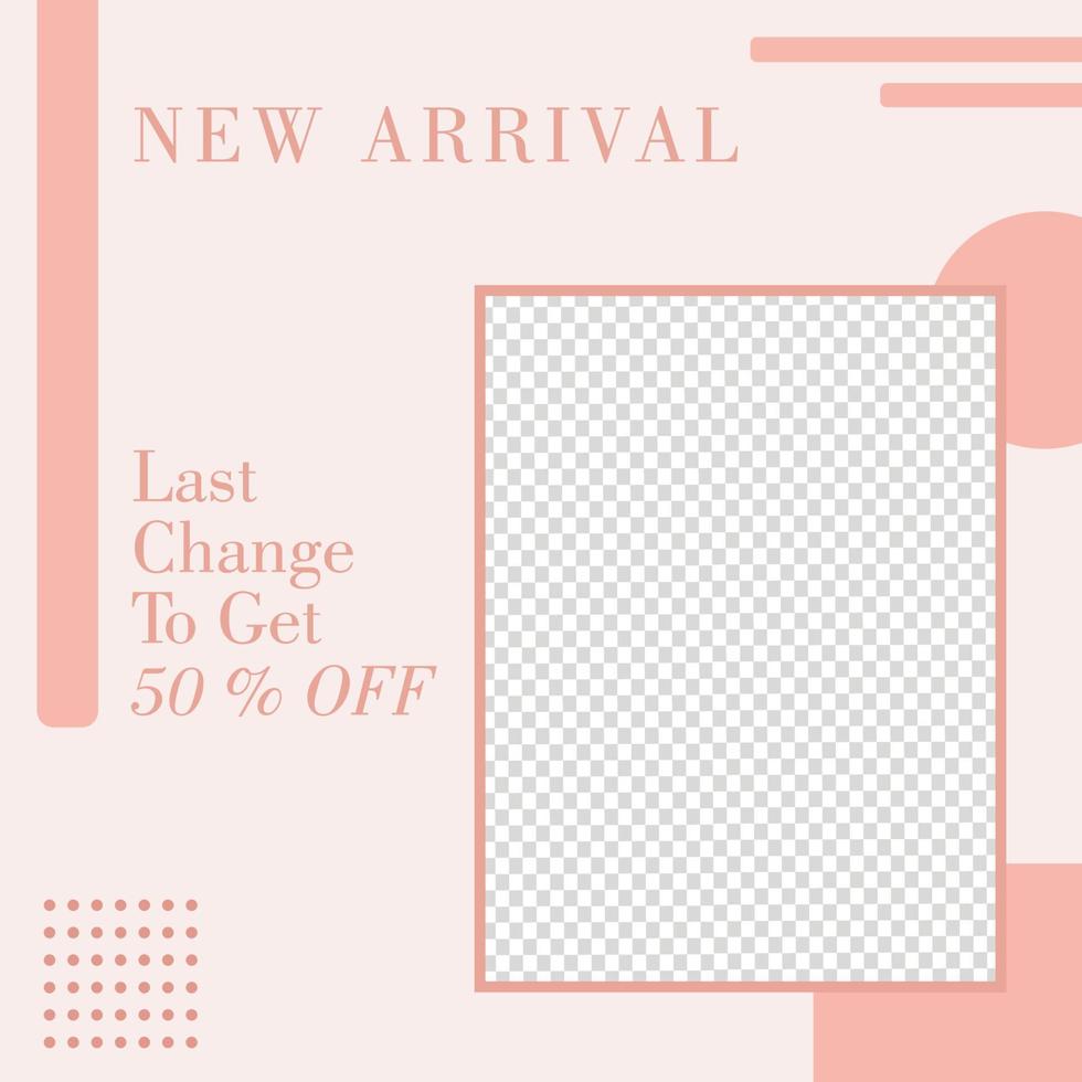 New Arrival Mobile Square Banner Template for Social Media Post vector
