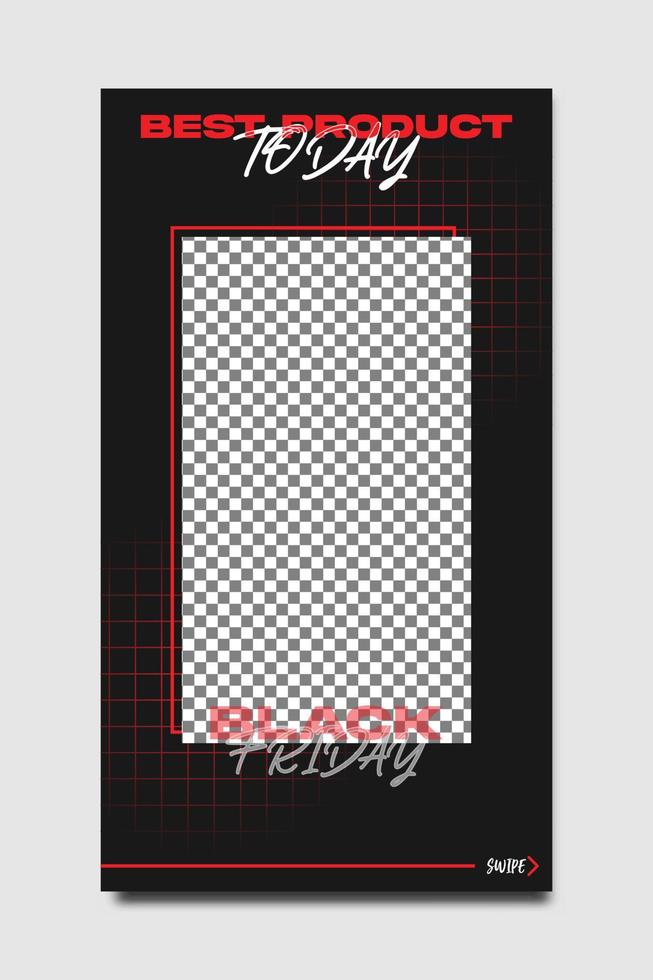 Black Friday Story Post Template vector