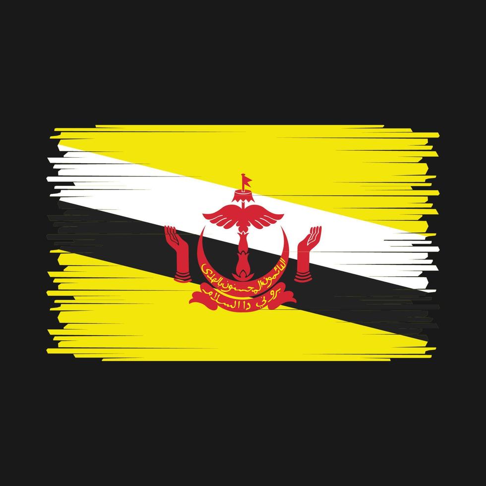 Brunei Flag Vector