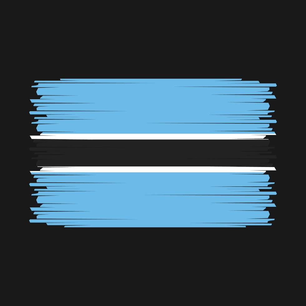 Botswana Flag Vector