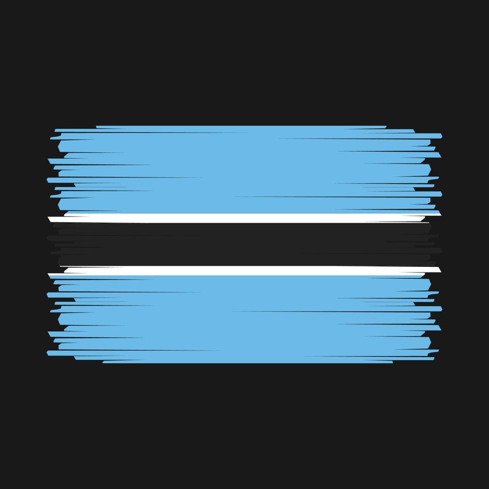 Botswana Flag Vector