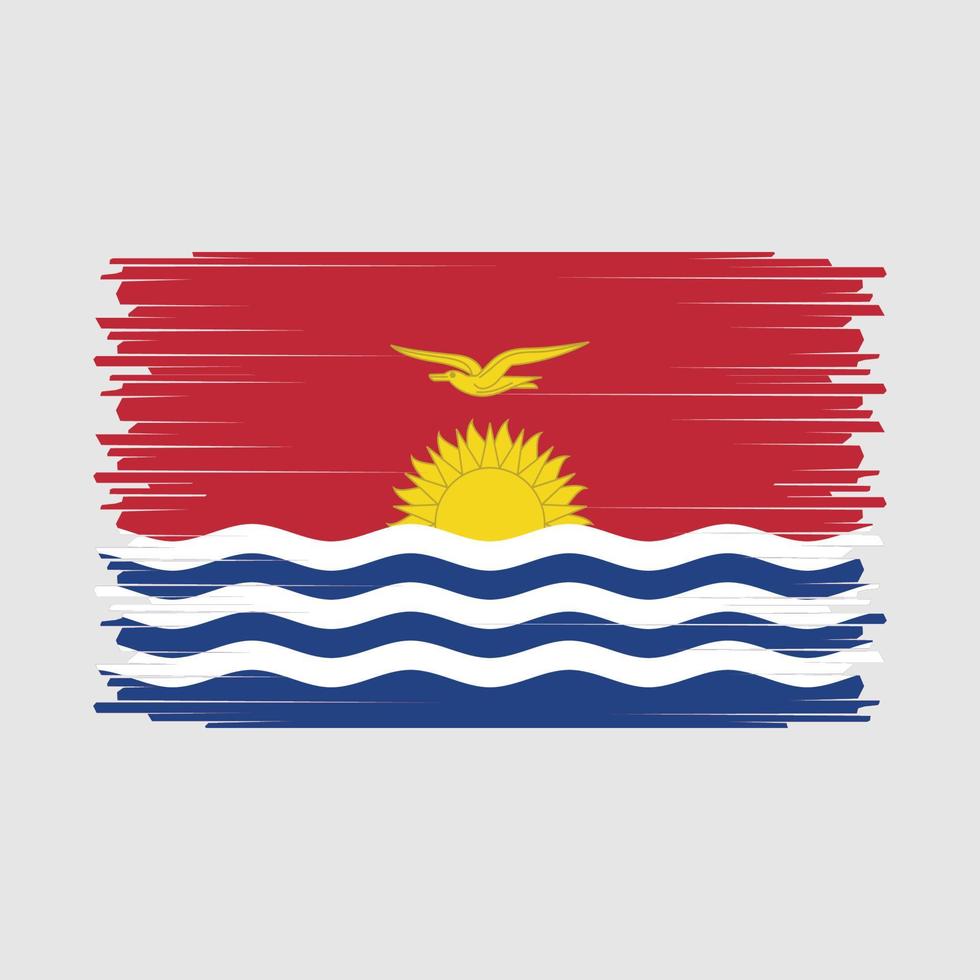 vector de bandera de kiribati