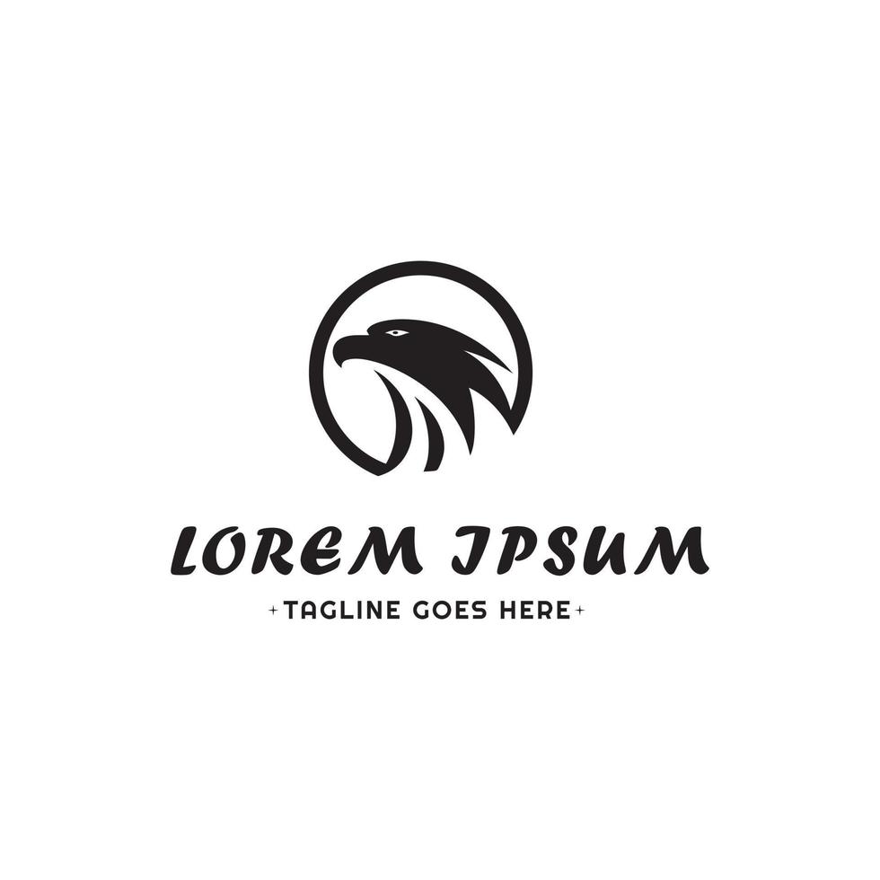 An Eagle Head Logo that Exudes Confidence and Success. The logo is suitable for representing leadership, courage, strength, and sharpness vector