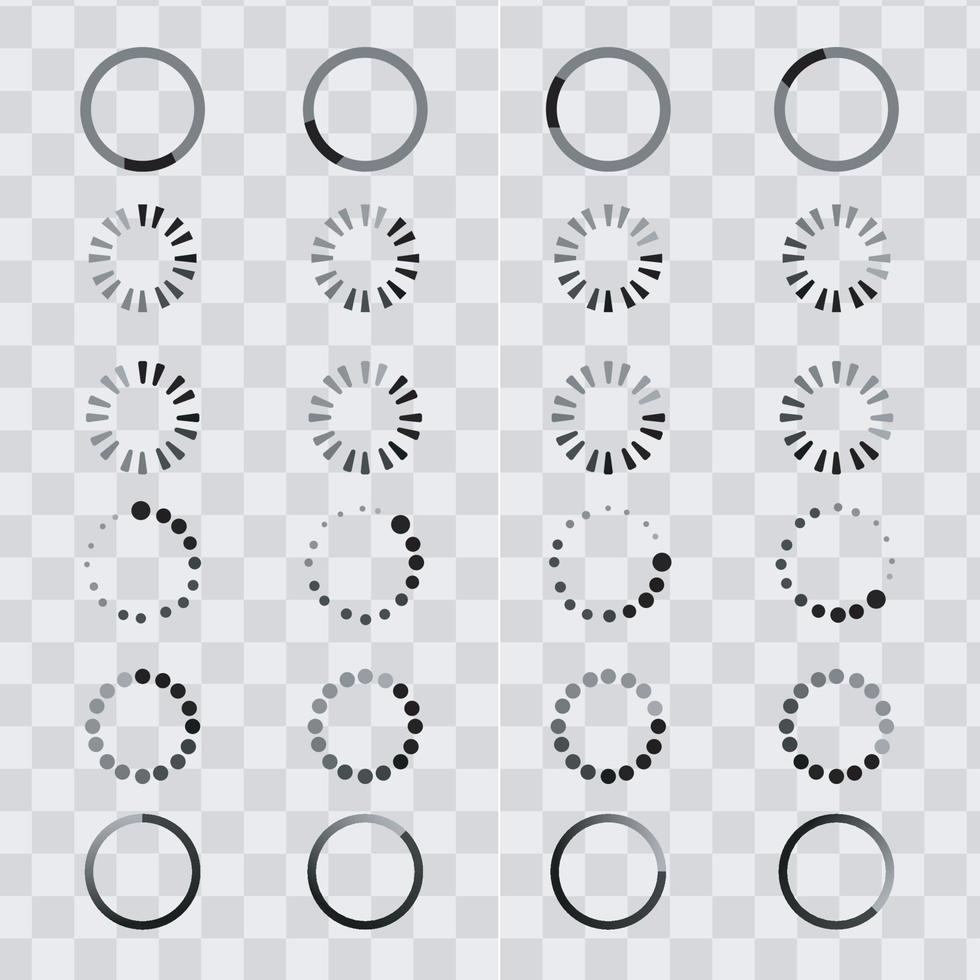 Vector Set the Loading icon. Burden. load icon. Background. Loading vector icon