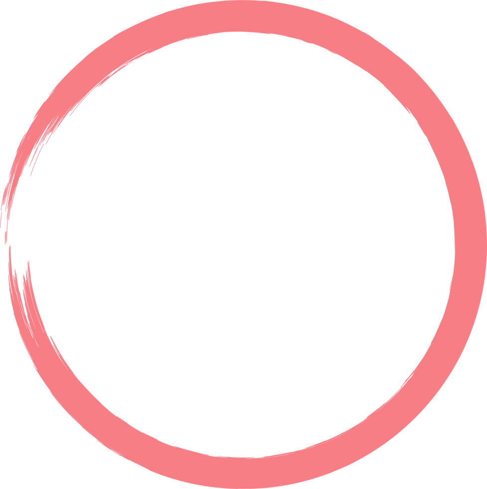 de colores grunge circulo cepillar. tinta marco png