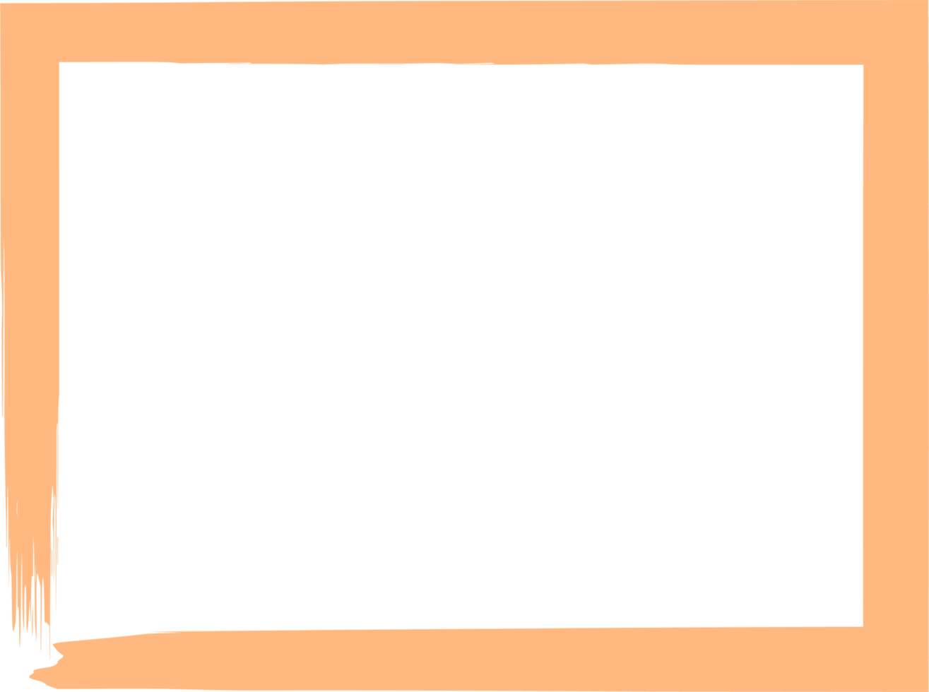 Colored grunge square brush. Rectangular frame png