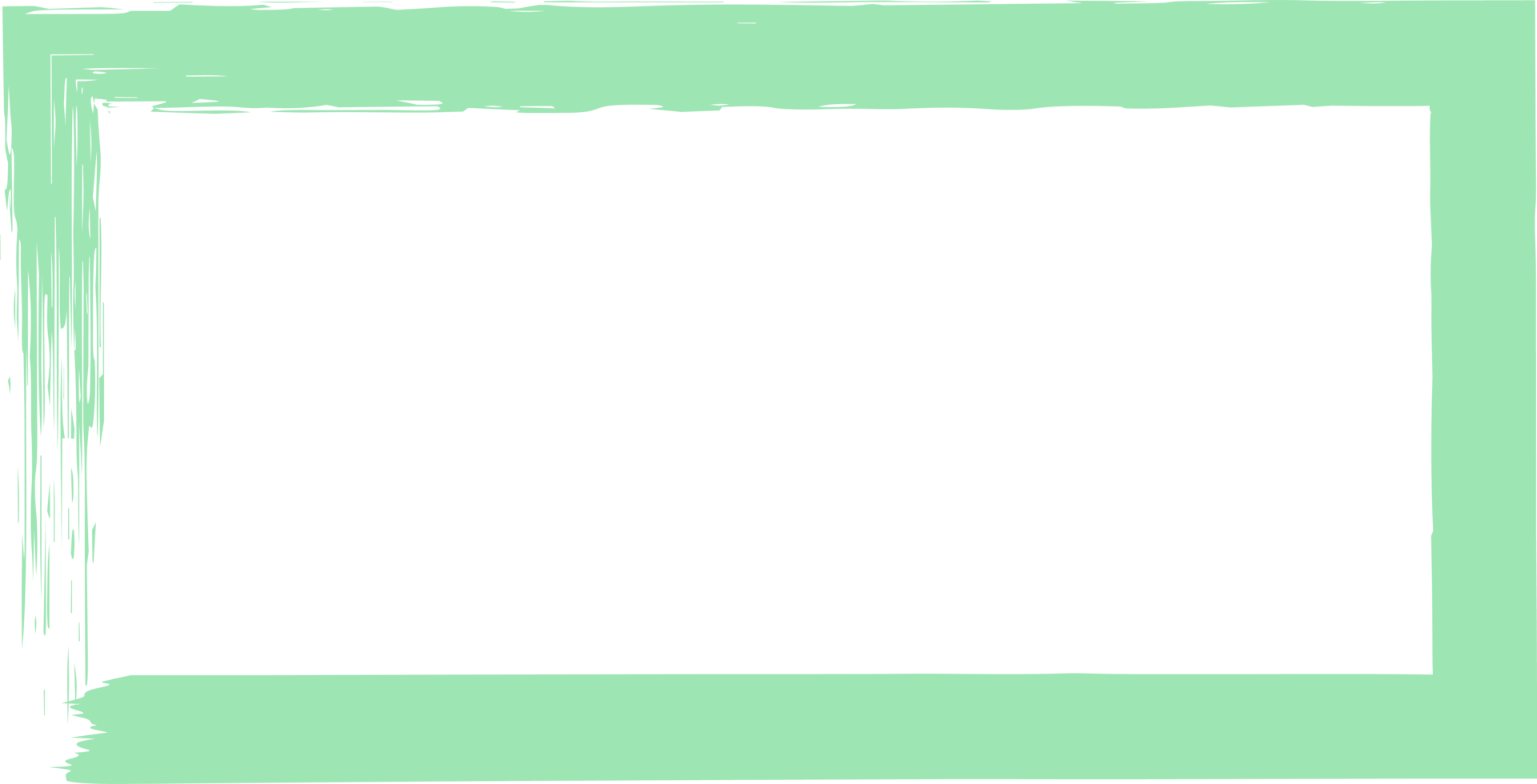 Colored grunge square brush. Rectangular frame png