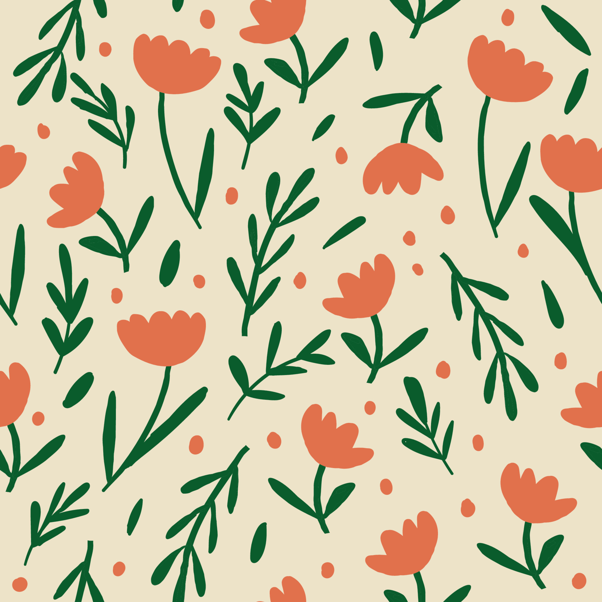 Tulip pattern vector. Flower background. Vector illustration 21975974