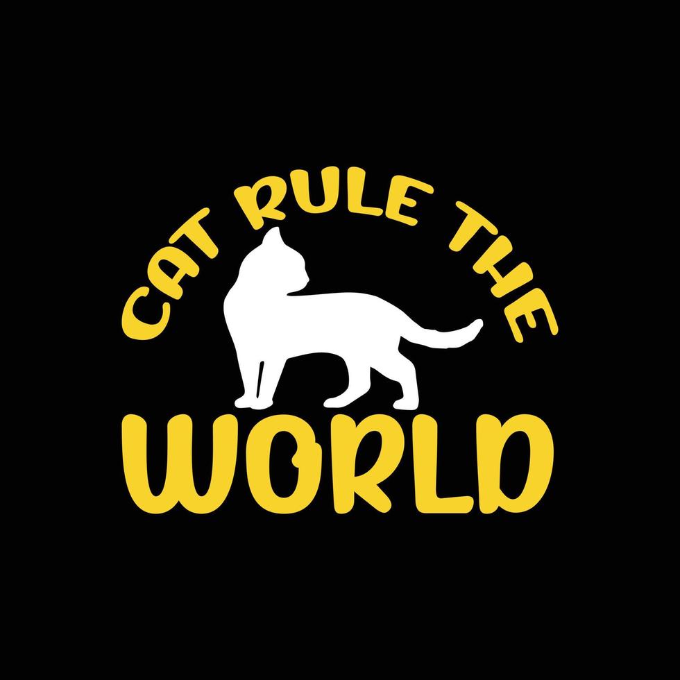 Cat  T-shirt design vector