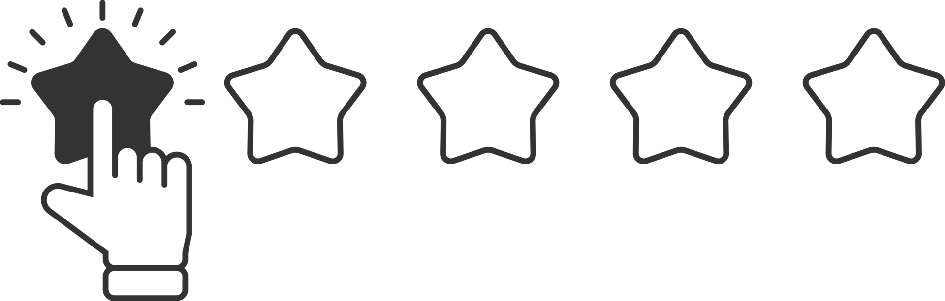 Kunde Feedback Rezension. Hand geben Star Bewertung. Bewertung oder Bedienung Auswertung png