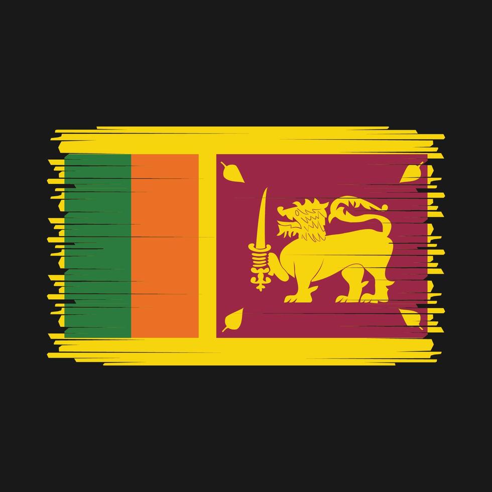 vector de bandera de sri lanka