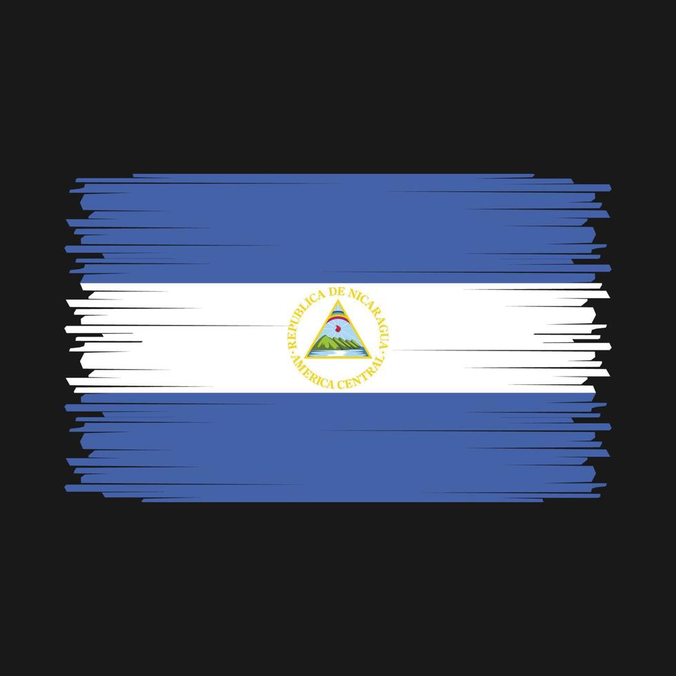 vector de bandera de nicaragua