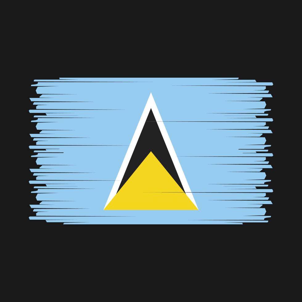 Saint Lucia Flag Vector