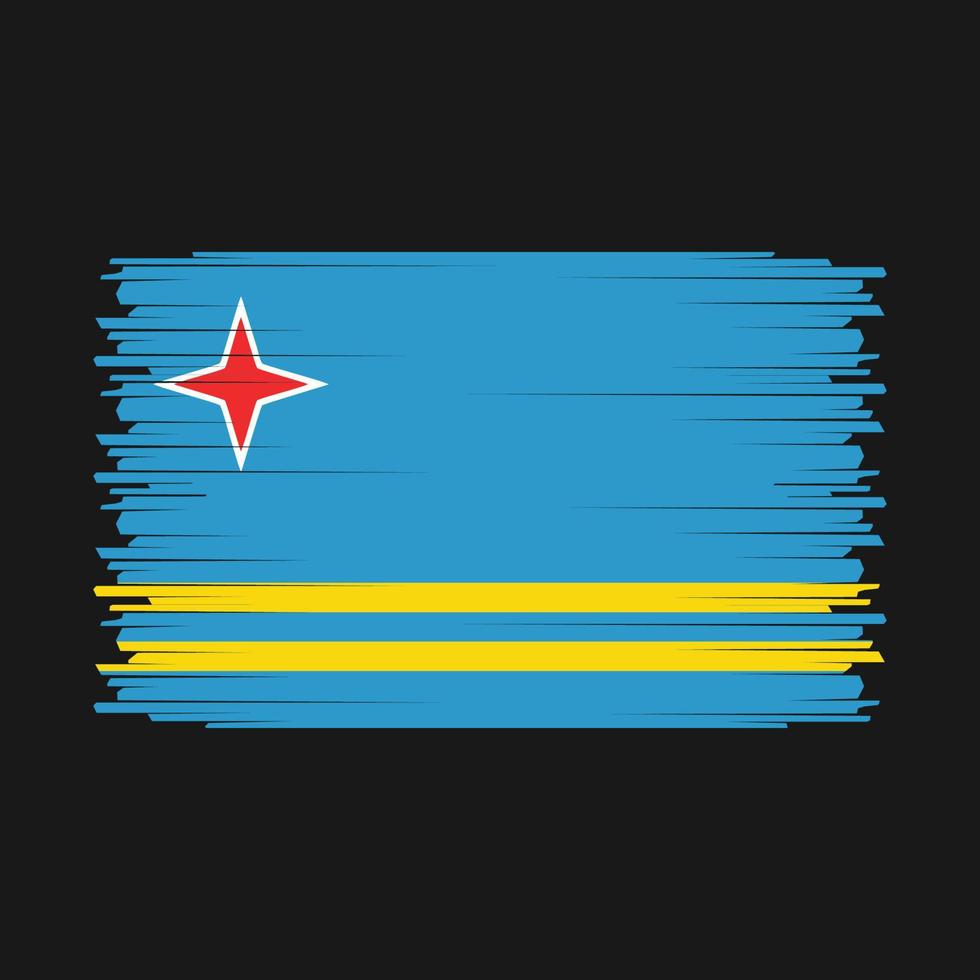 vector de bandera de aruba