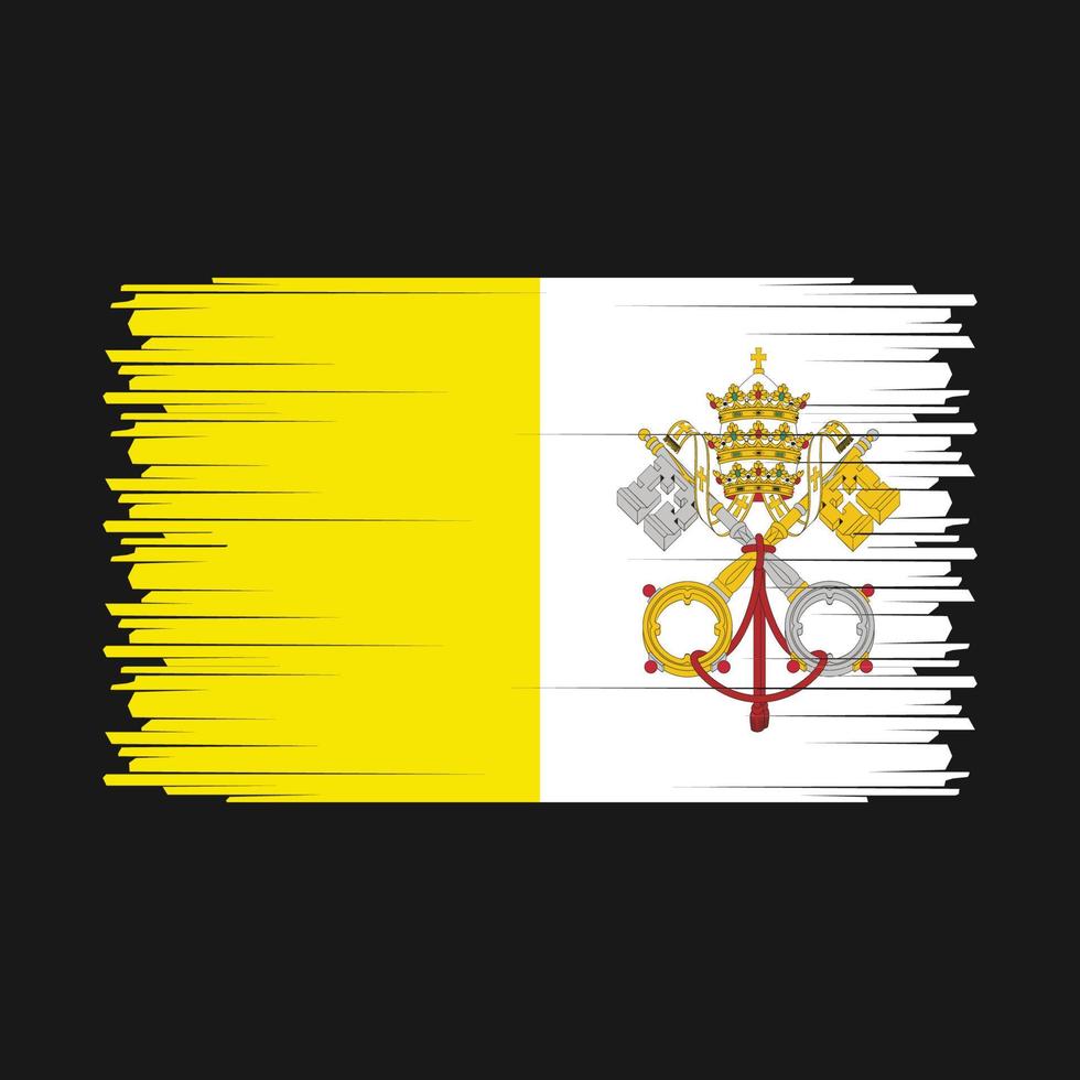 vector de la bandera del vaticano