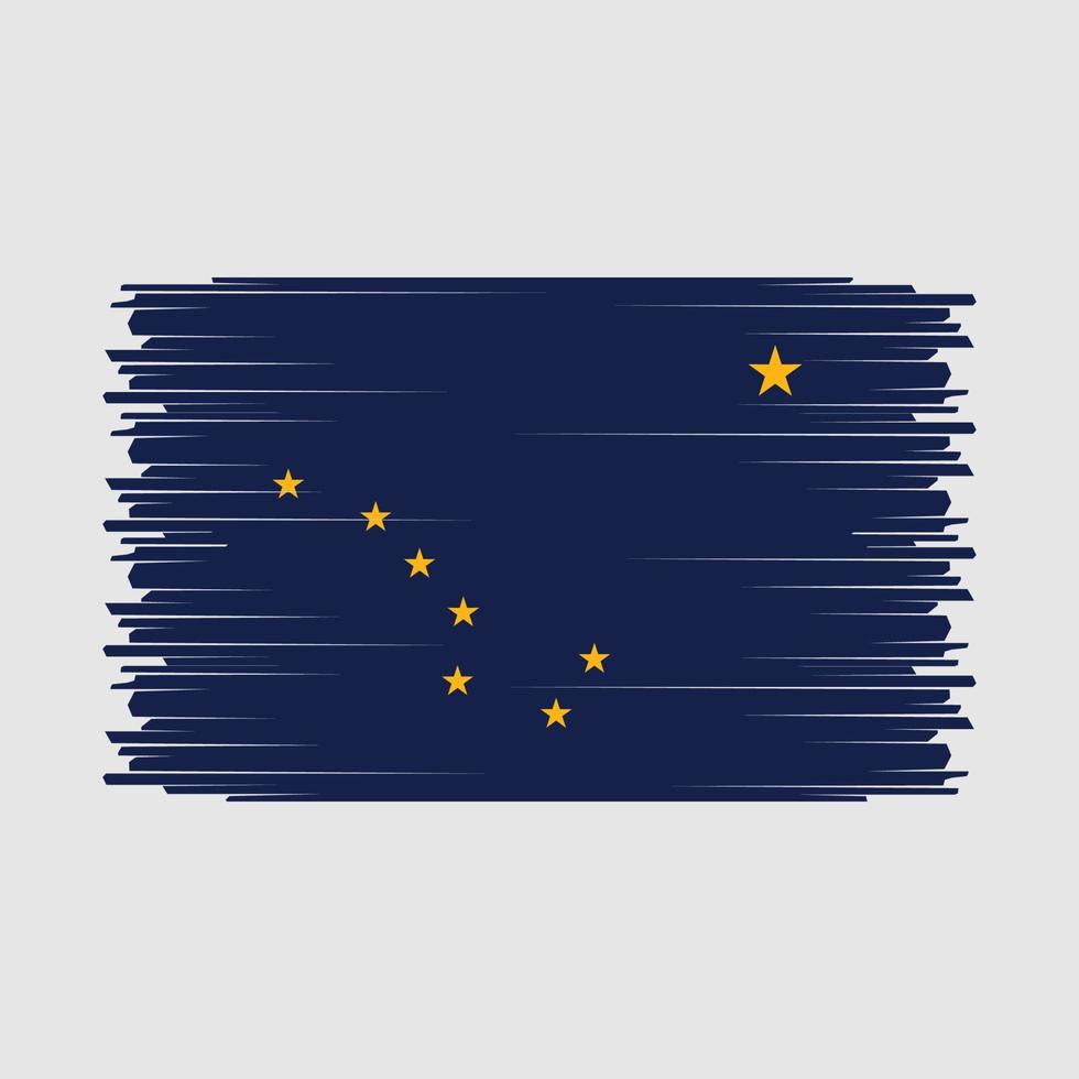 Alaska bandera vector