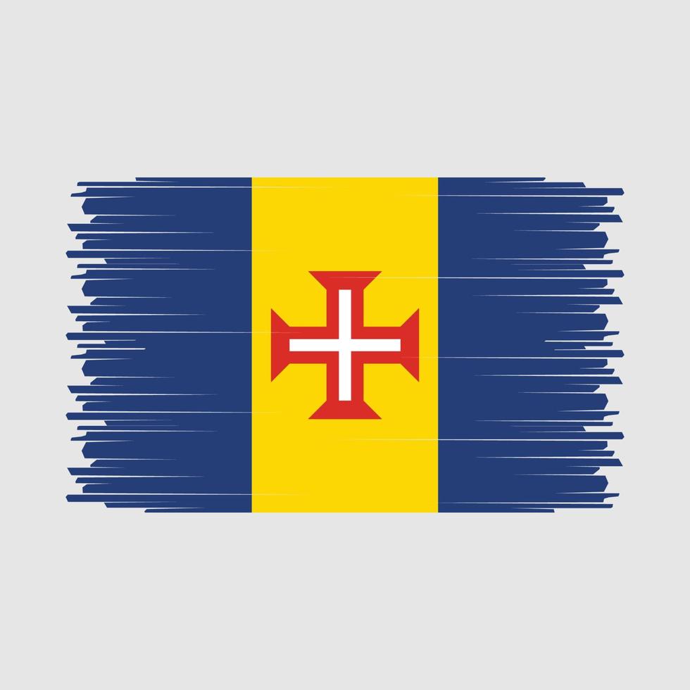 madeira bandera vector