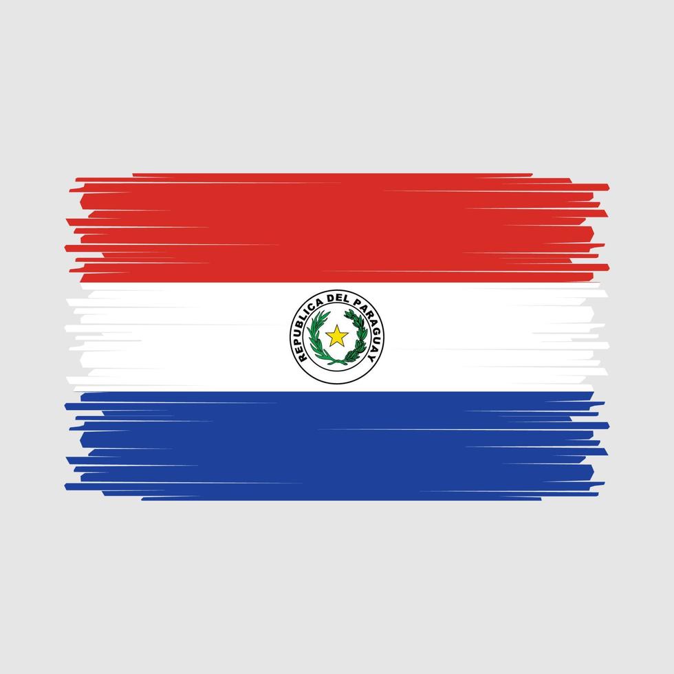 vector de bandera de paraguay