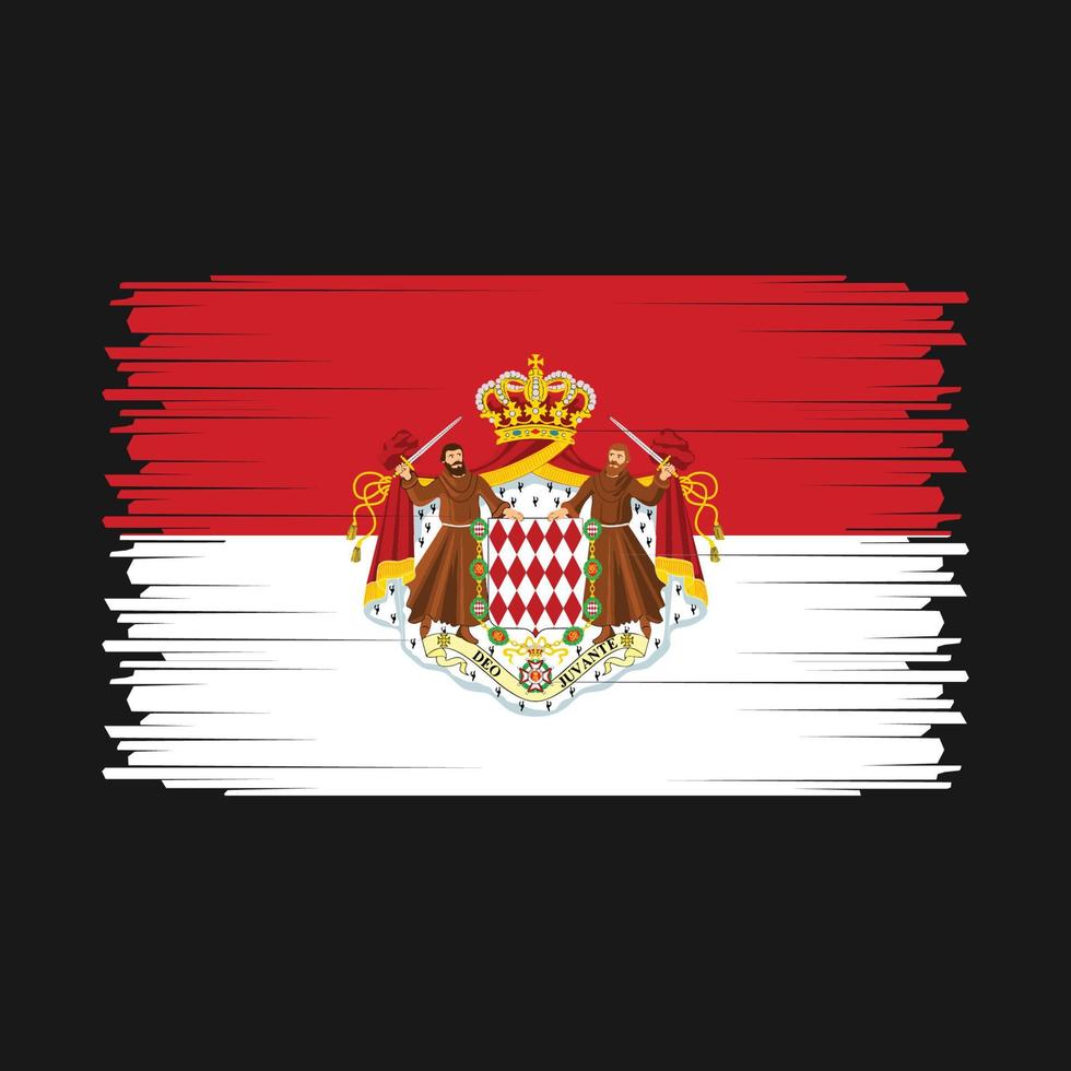 Monaco Flag Vector