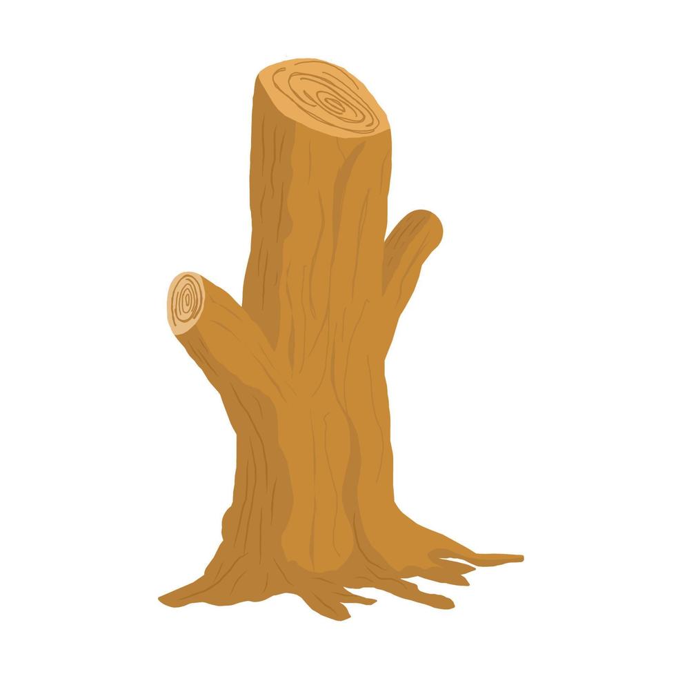 illustration of a logging bekes tree trunk vector