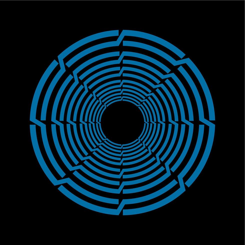 azul color circulo vector