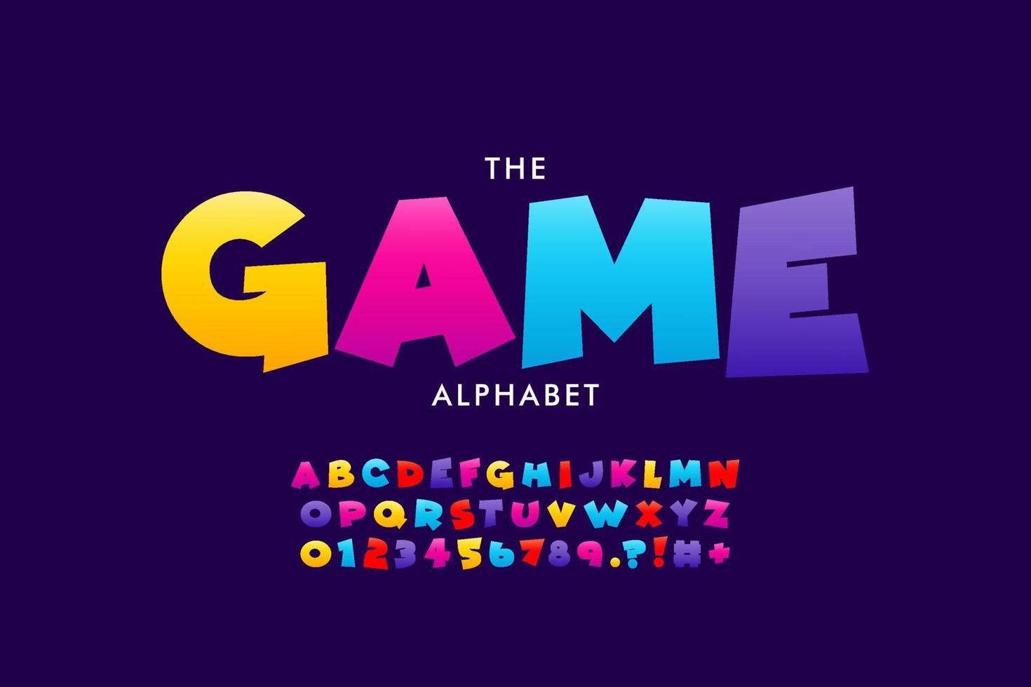 Stylized fresh alphabet font vector