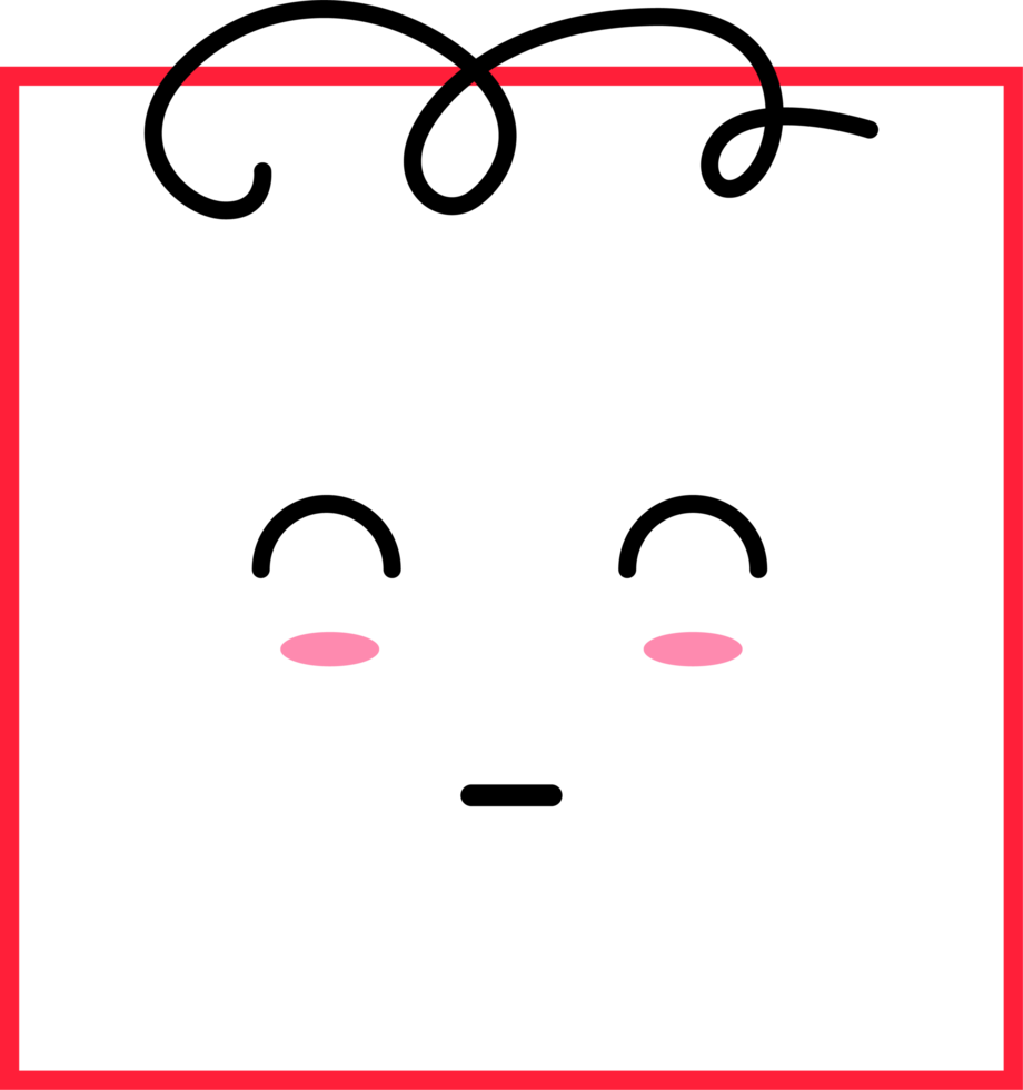 Emoji in cartoon style clip art png