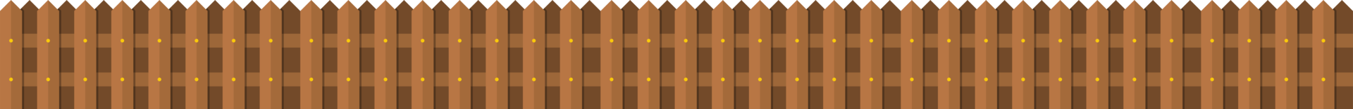 Wooden fence in flat style clip art png