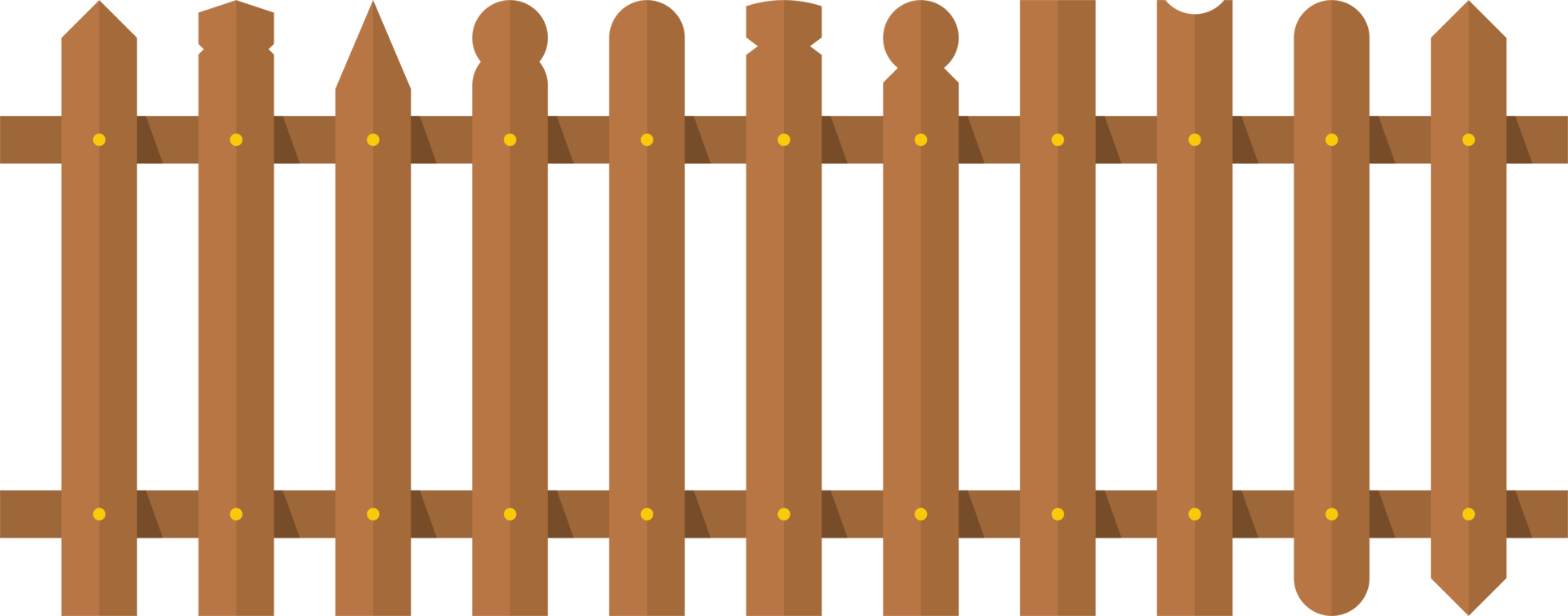 houten hek in vlak stijl klem kunst png