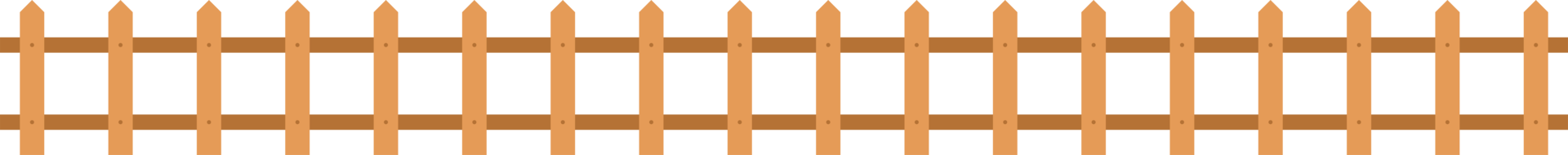 Wooden fence in flat style clip art png