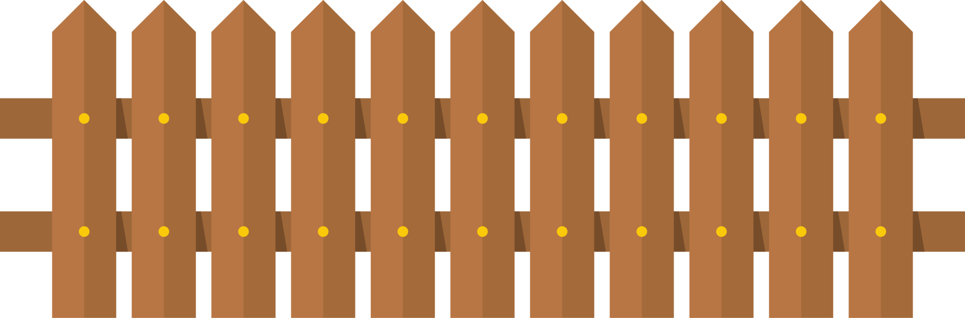 houten hek in vlak stijl klem kunst png