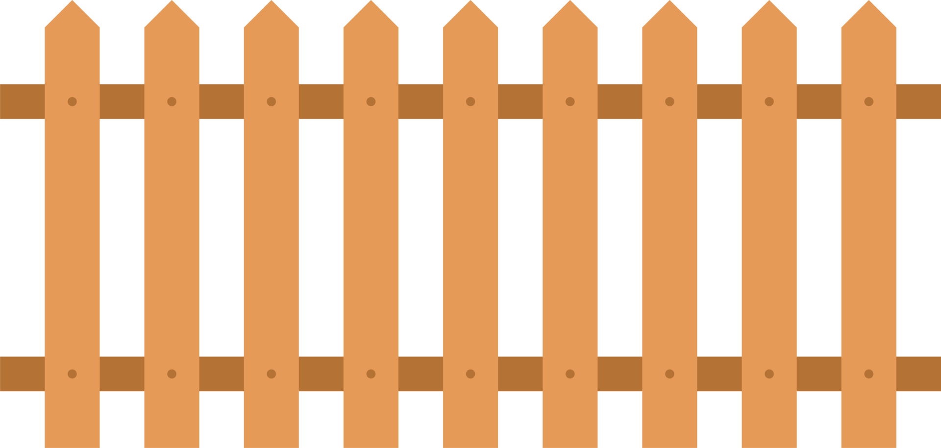 Free Wooden fence in flat style clip art 21976542 PNG with Transparent