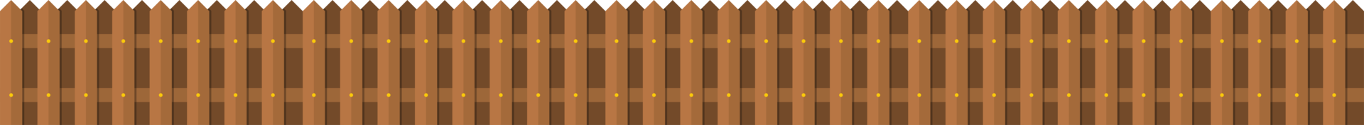 Wooden fence in flat style clip art png