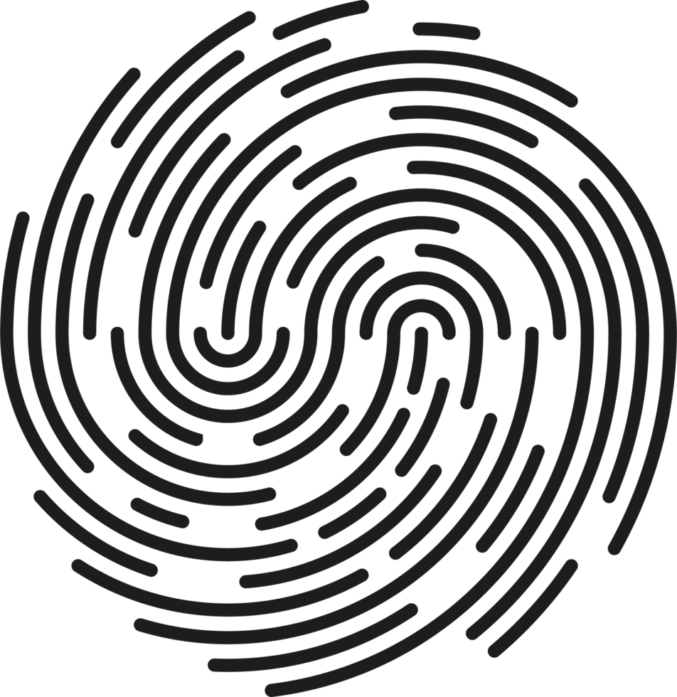 Fingerabdruck Identifizierung Symbol Symbol png