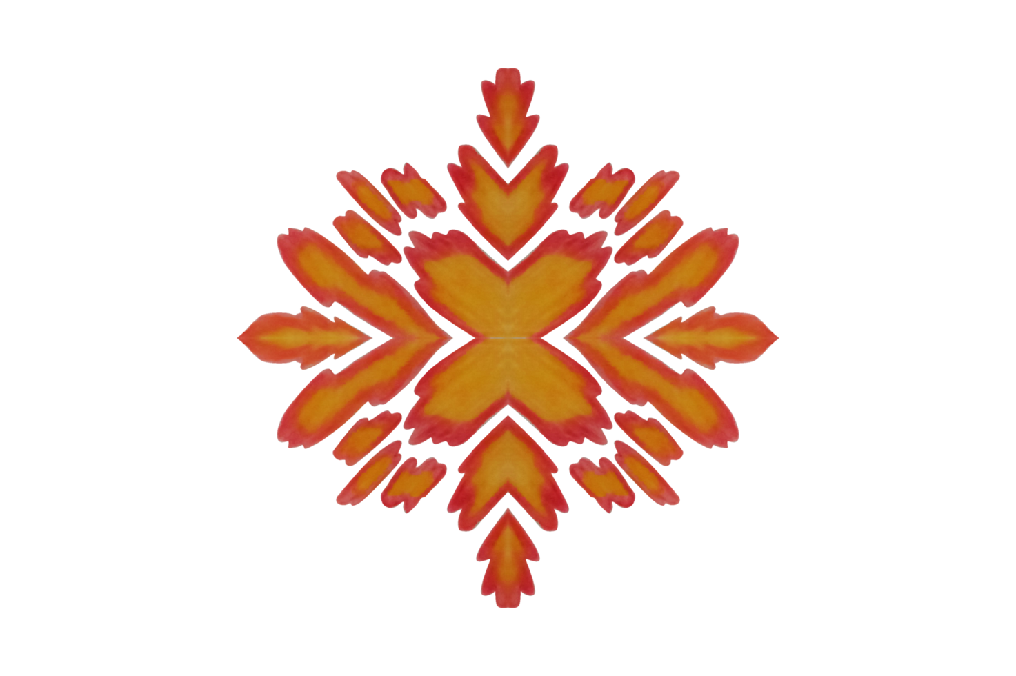 Fire Burst Ornament Design png