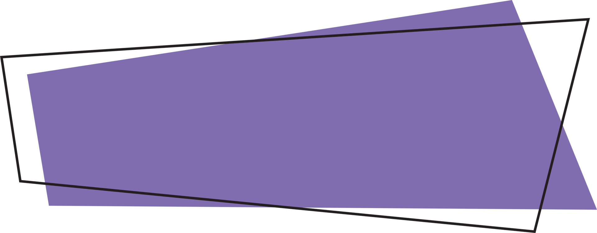 Geometric colored banner in flat style png