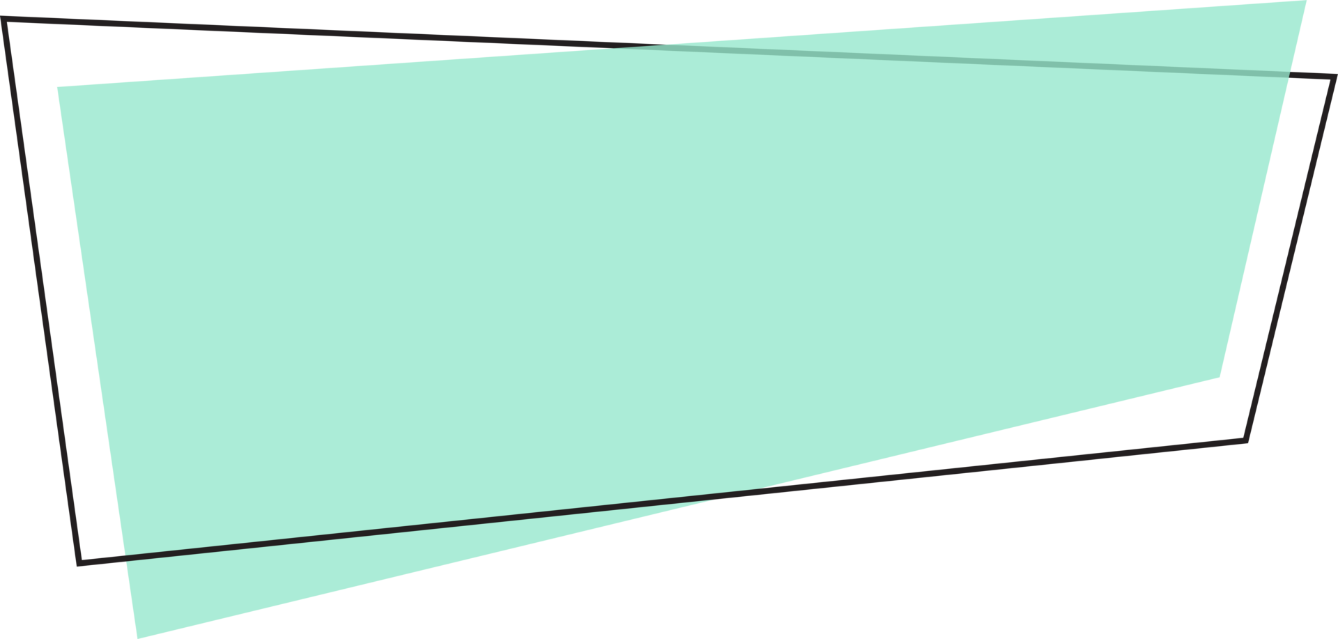 Geometric colored banner in flat style png