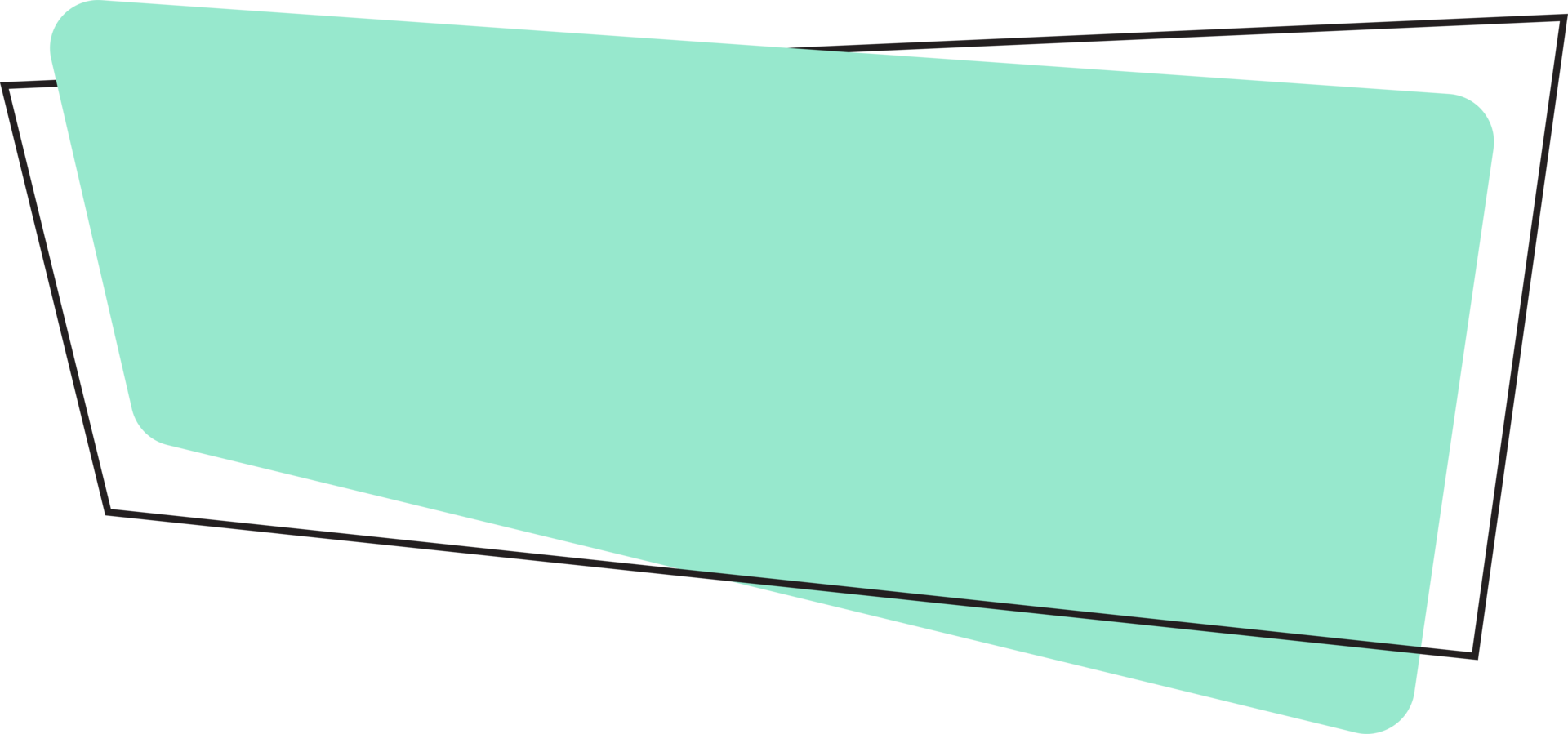 Geometric colored banner in flat style png