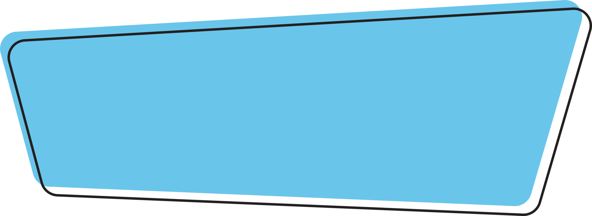 Geometric colored banner in flat style png