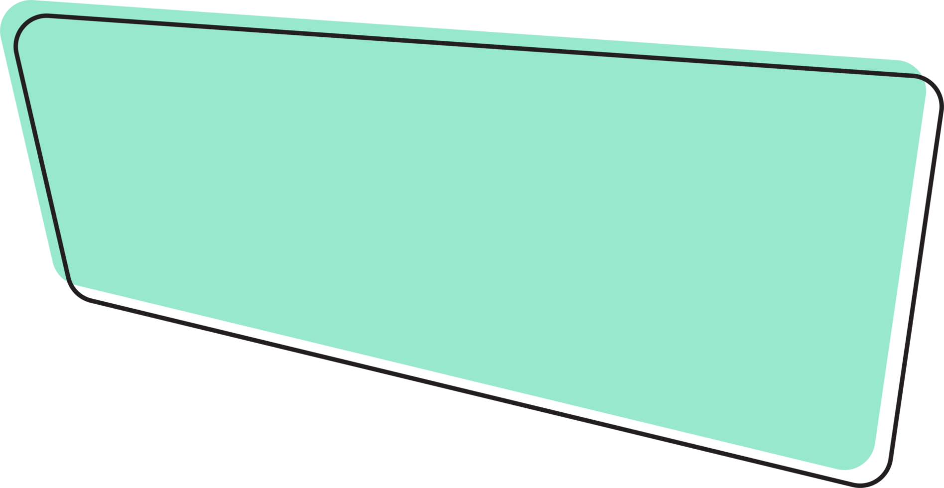 Geometric colored banner in flat style png