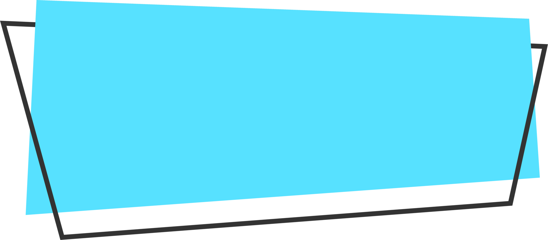 Geometric colored banner in flat style png