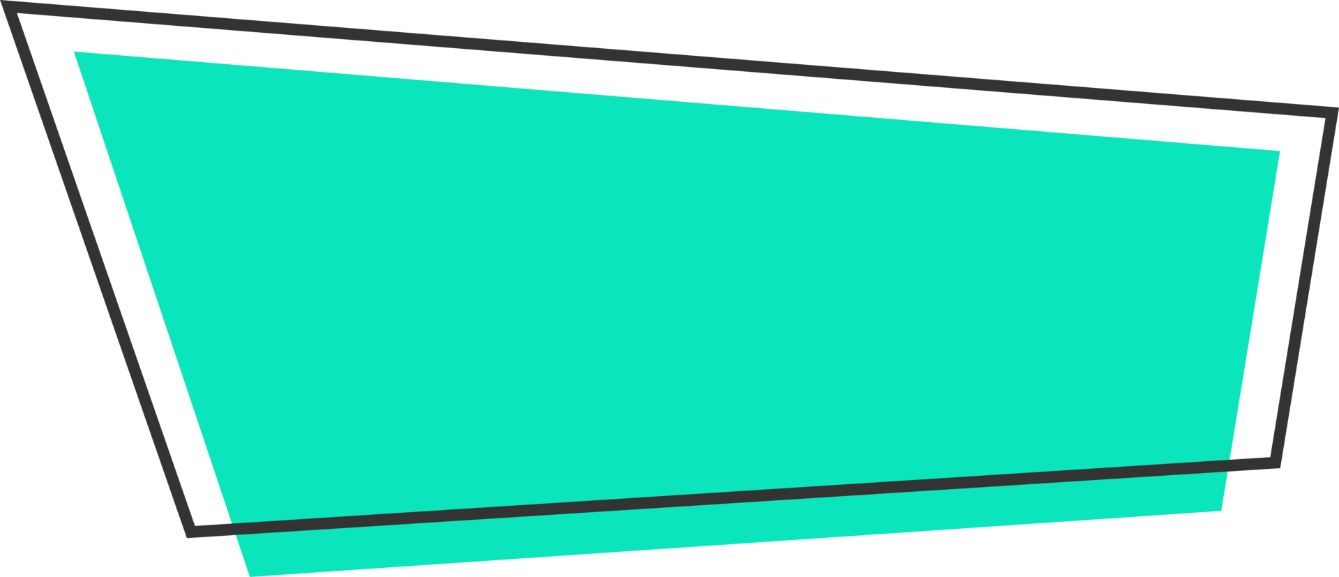 Geometric colored banner in flat style png