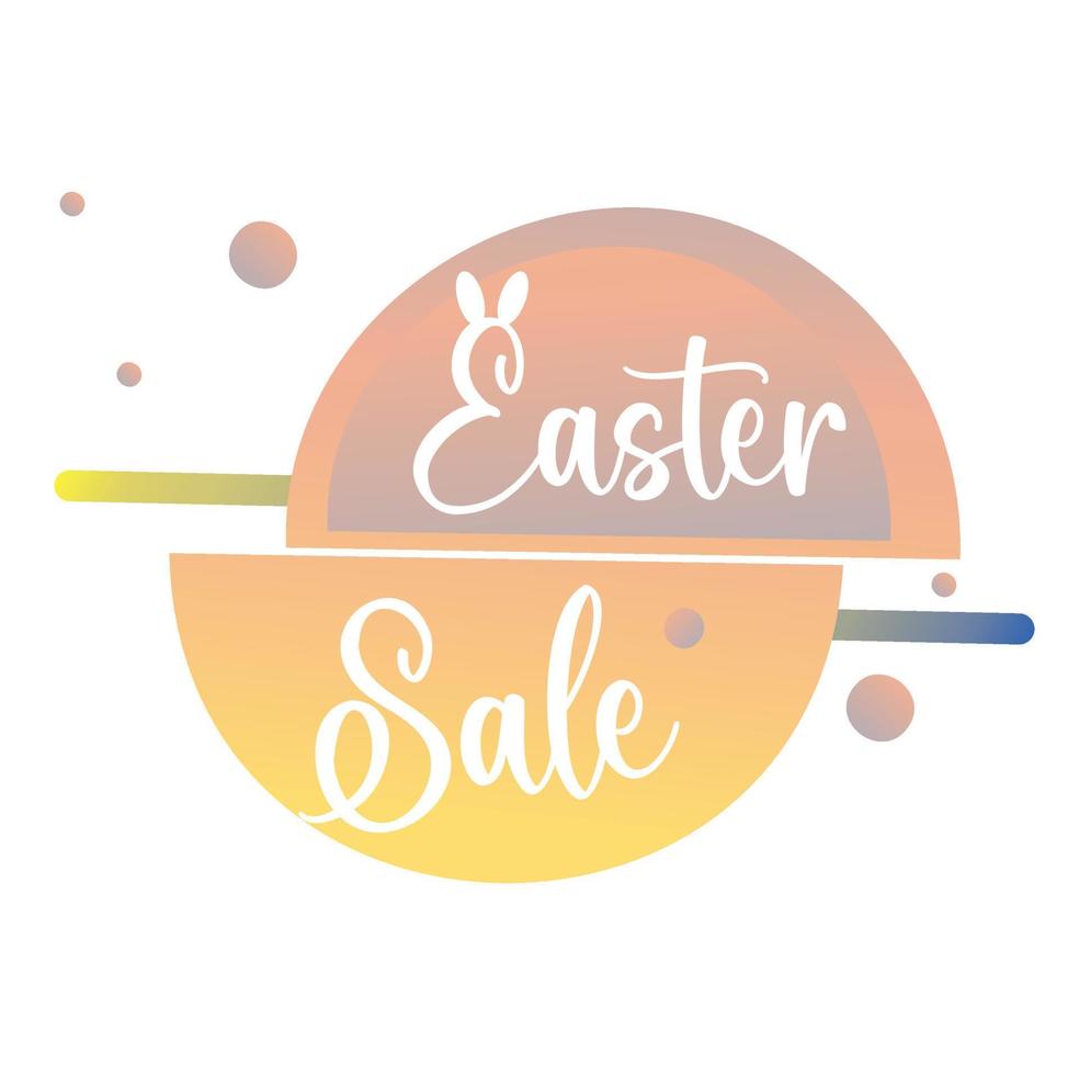 Happy Easter concept design, story template and banner set with the bunny. Happy Easter sale drew calligraphy and brush lettering vector art