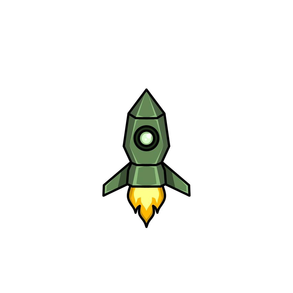 spaceship icon, a simple spaceship design with an elegant concept vector