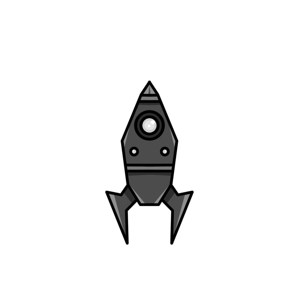 spaceship icon, a simple spaceship design with an elegant concept vector