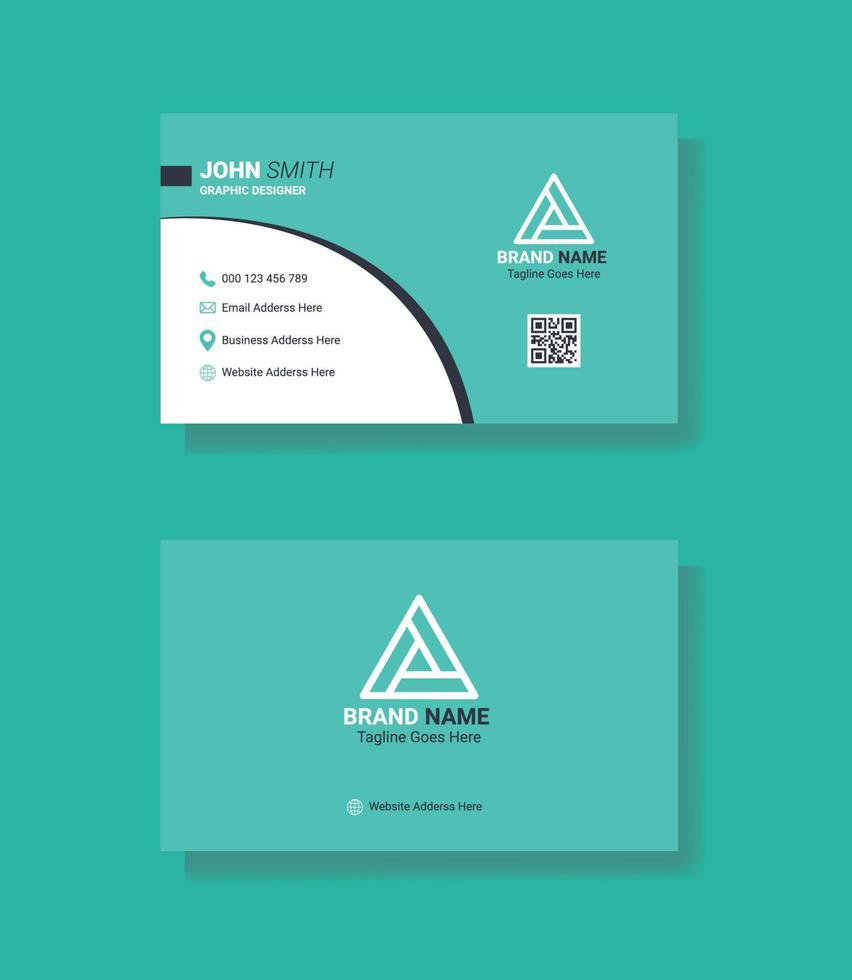 creative business card template. latest modern business card design pro Vector