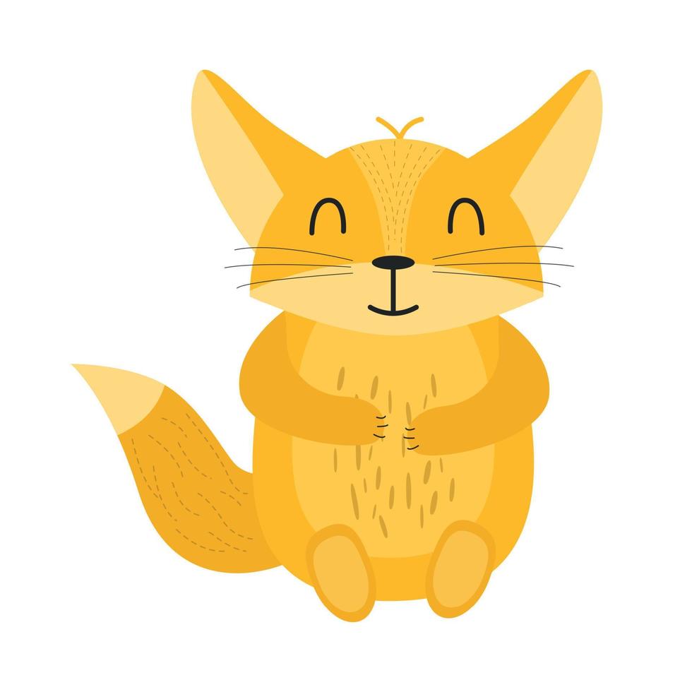 Illustration of an animal Fenech. Fenech character vector