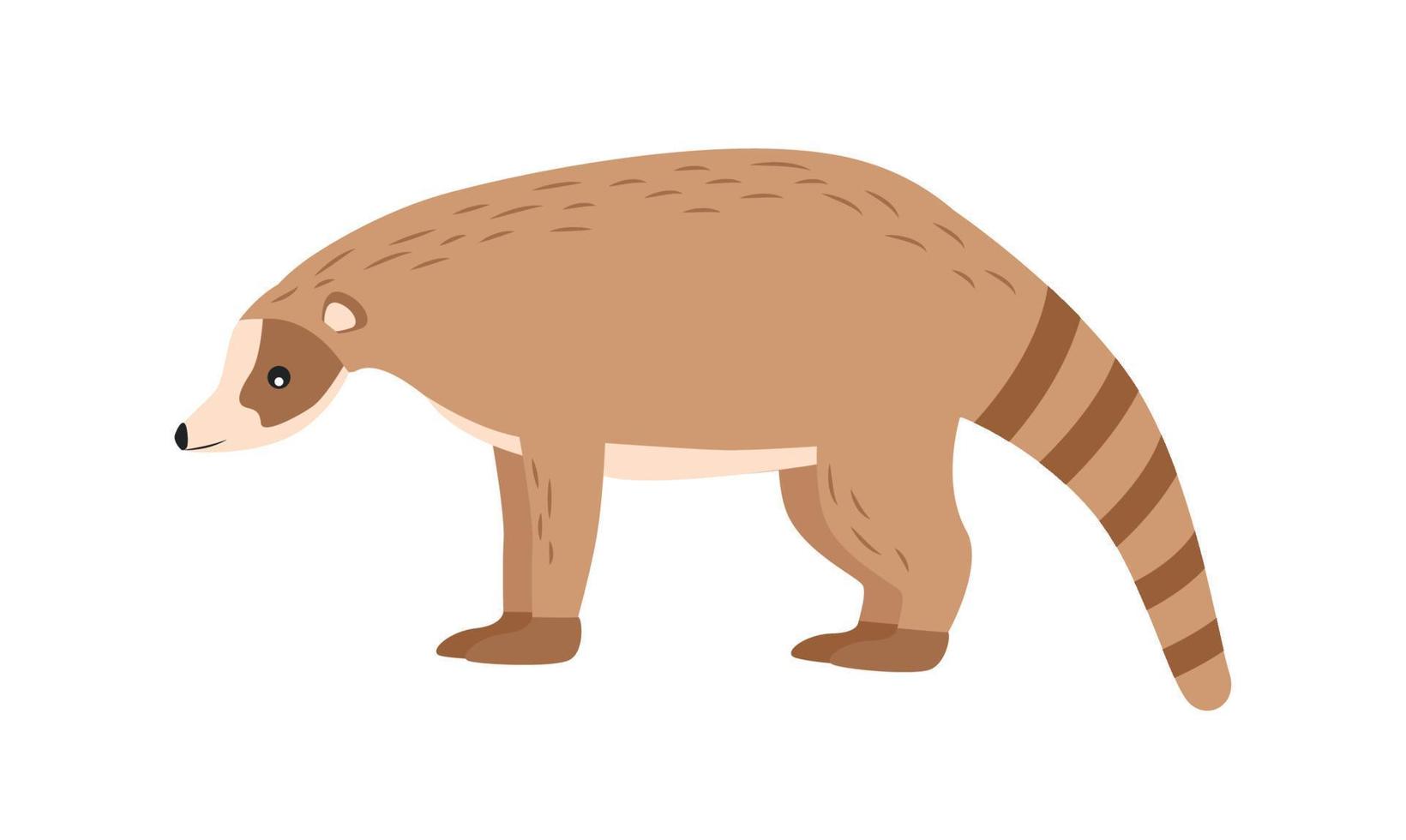ilustración de un animal nosoha nosu personaje vector